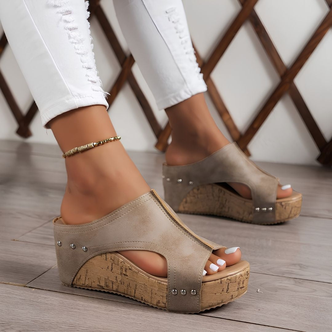Sandales Compensées Femme Confort