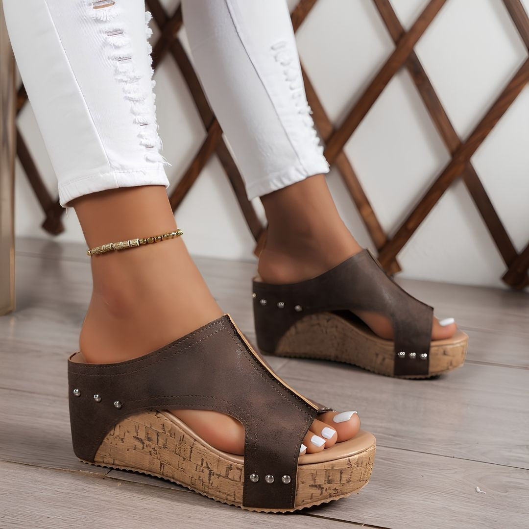 Sandales Compensées Femme Confort